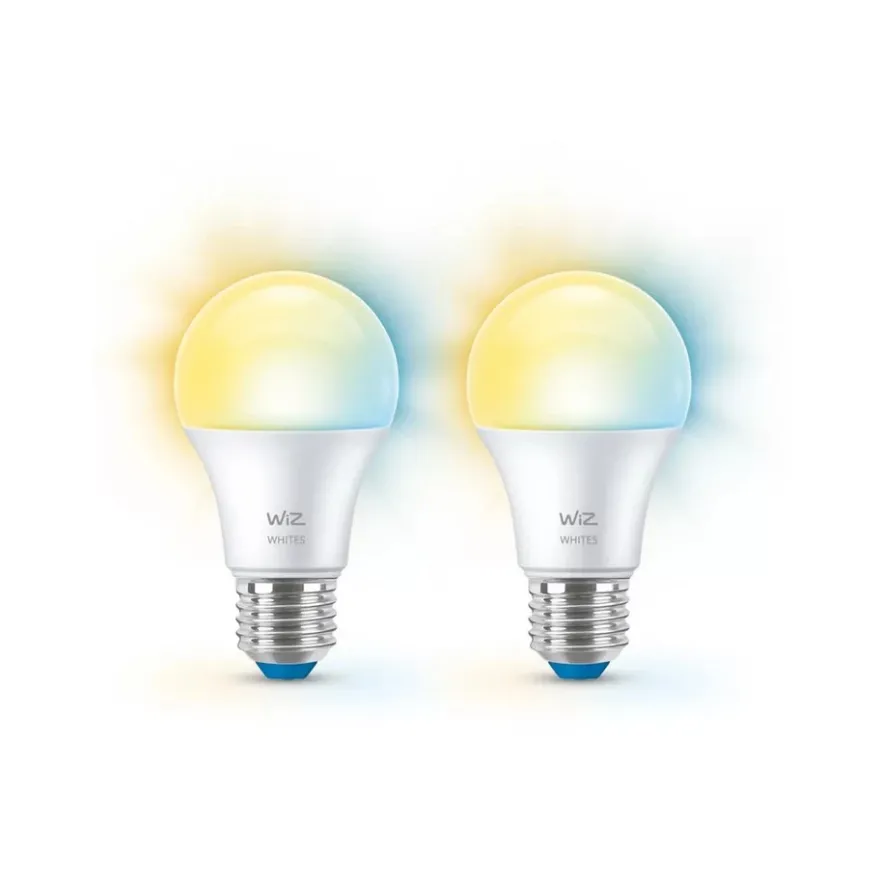 WiZ White Normal A60 8W E27 2700-6500K 2-pack