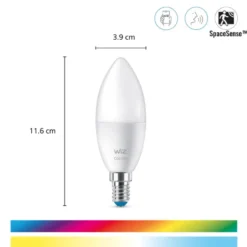 WiZ Wi-Fi BLE 4.9W Kron E14 RGB 3-pack